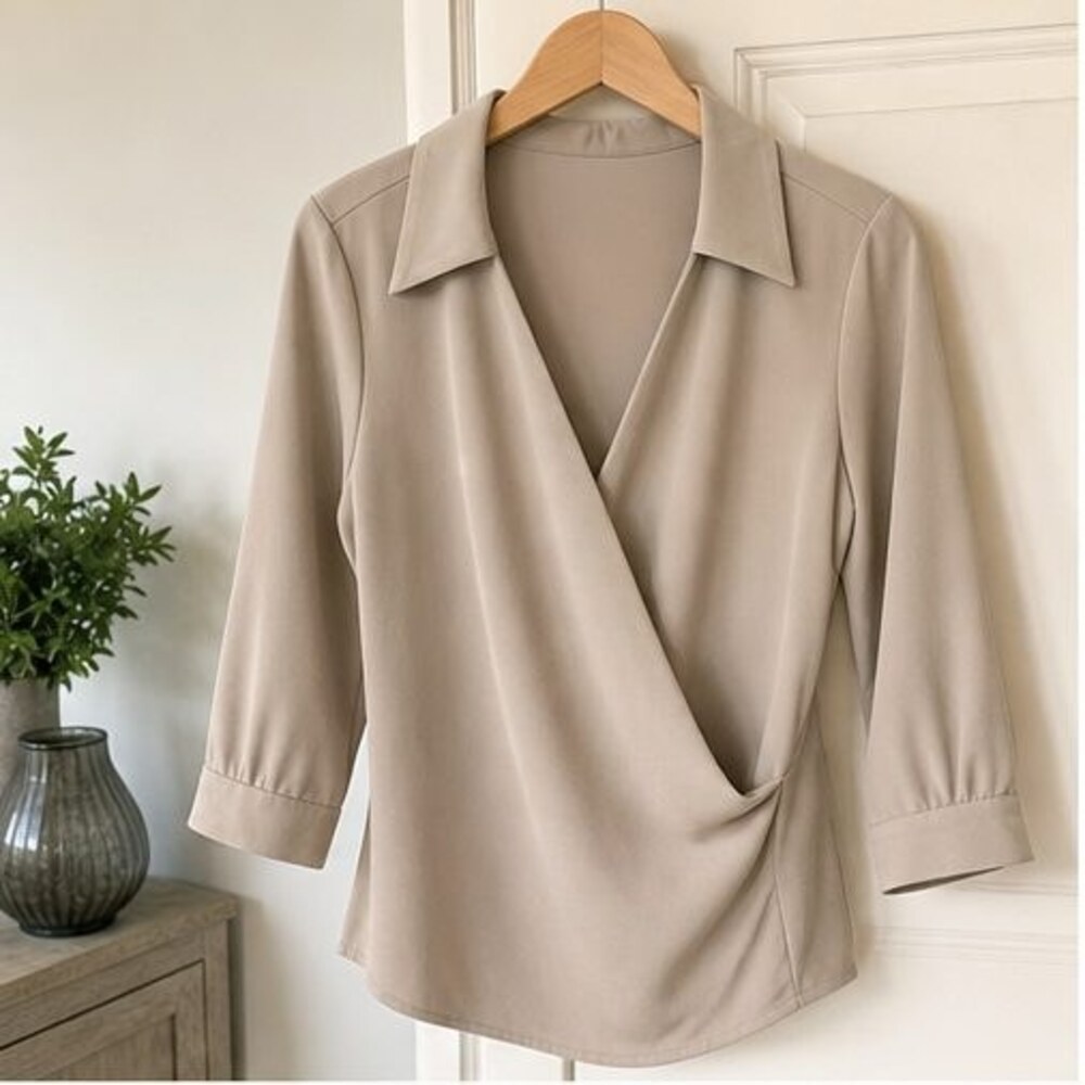 Sand Wrap Blouse